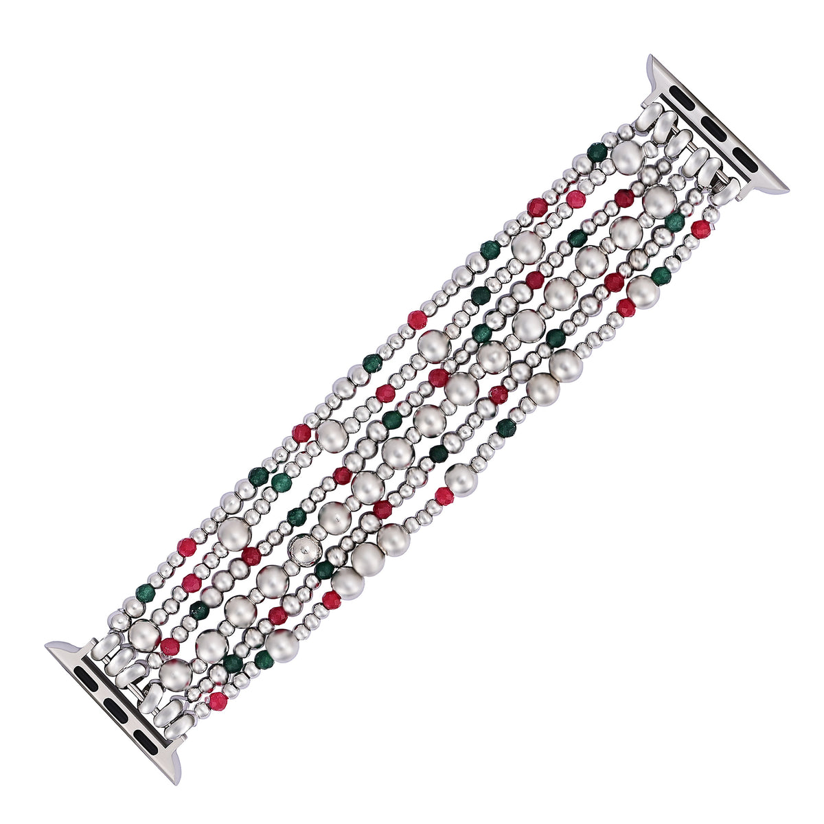 Christmas Silver Magic Stretch Apple Watch Strap