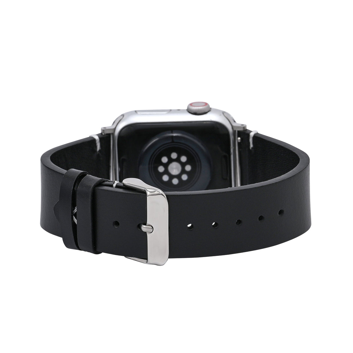 Men’s Black Leather Apple Watch Strap