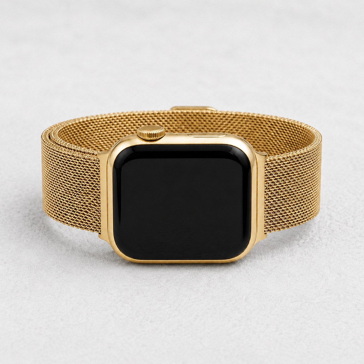 Golden Steel Luxury Stretch Apple Watch Strap