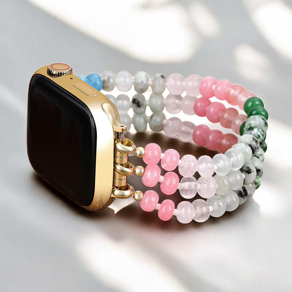 Pastel Dream Stone Stretch Apple Watch Strap