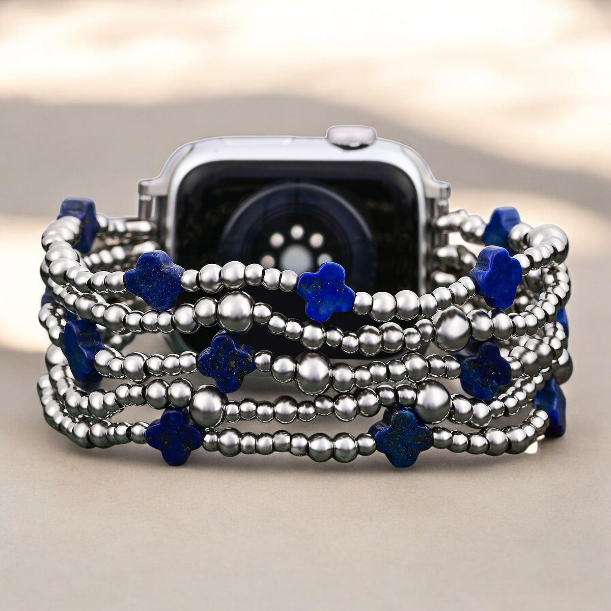 Lapis Divine Cross Stretch Apple Watch Strap