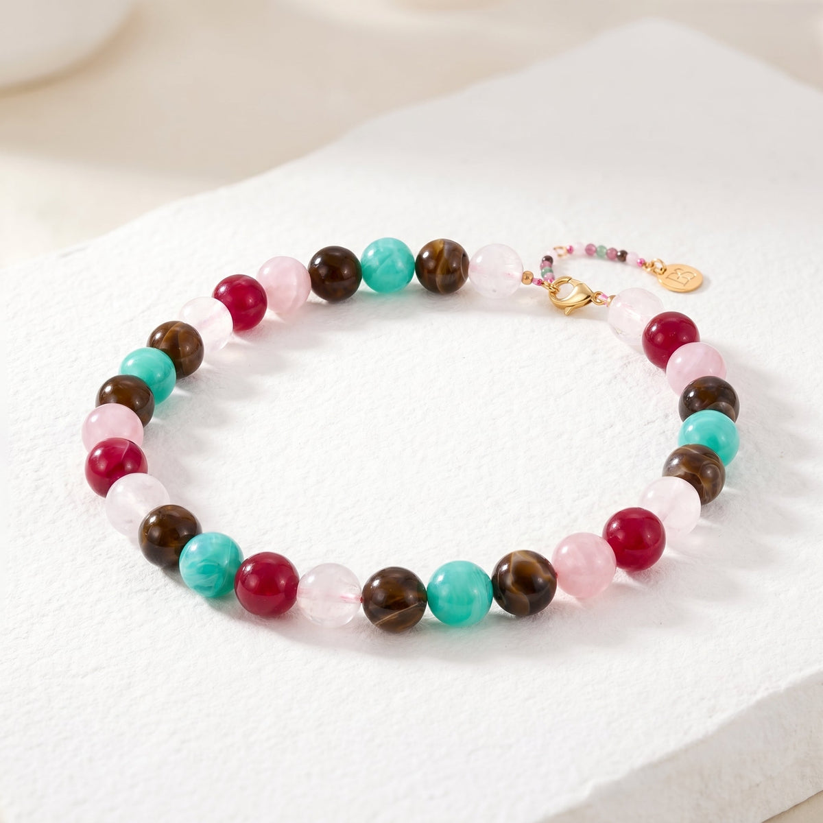 Chunky Red Beaded Necklace