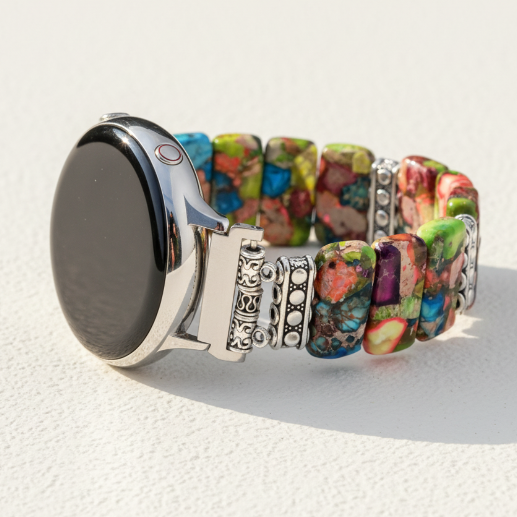 Chic Flower Samsung Galaxy Stretch Watch Strap