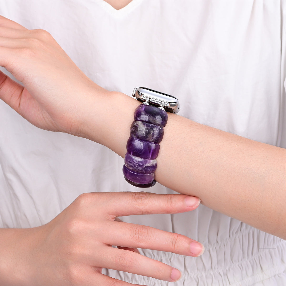 Amethyst Allure Stretch Apple Watch Strap