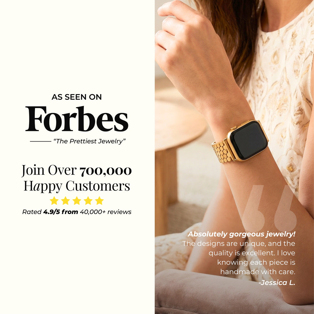 Golden Honeycomb Luxury Apple Watch Strap
