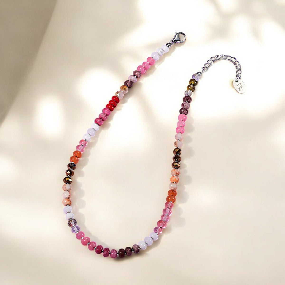 Ruby Blush Stone Necklace