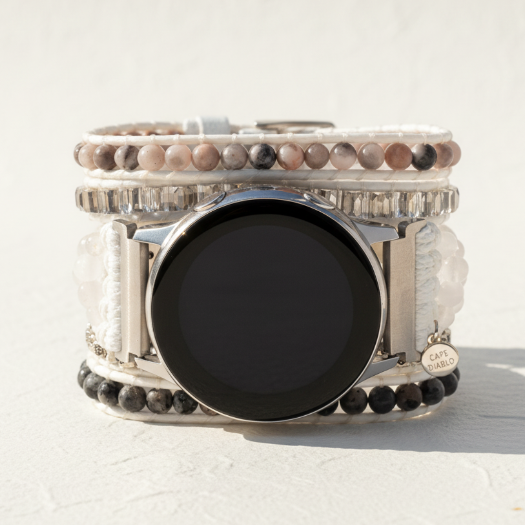 White Labradorite Samsung Galaxy Watch Strap