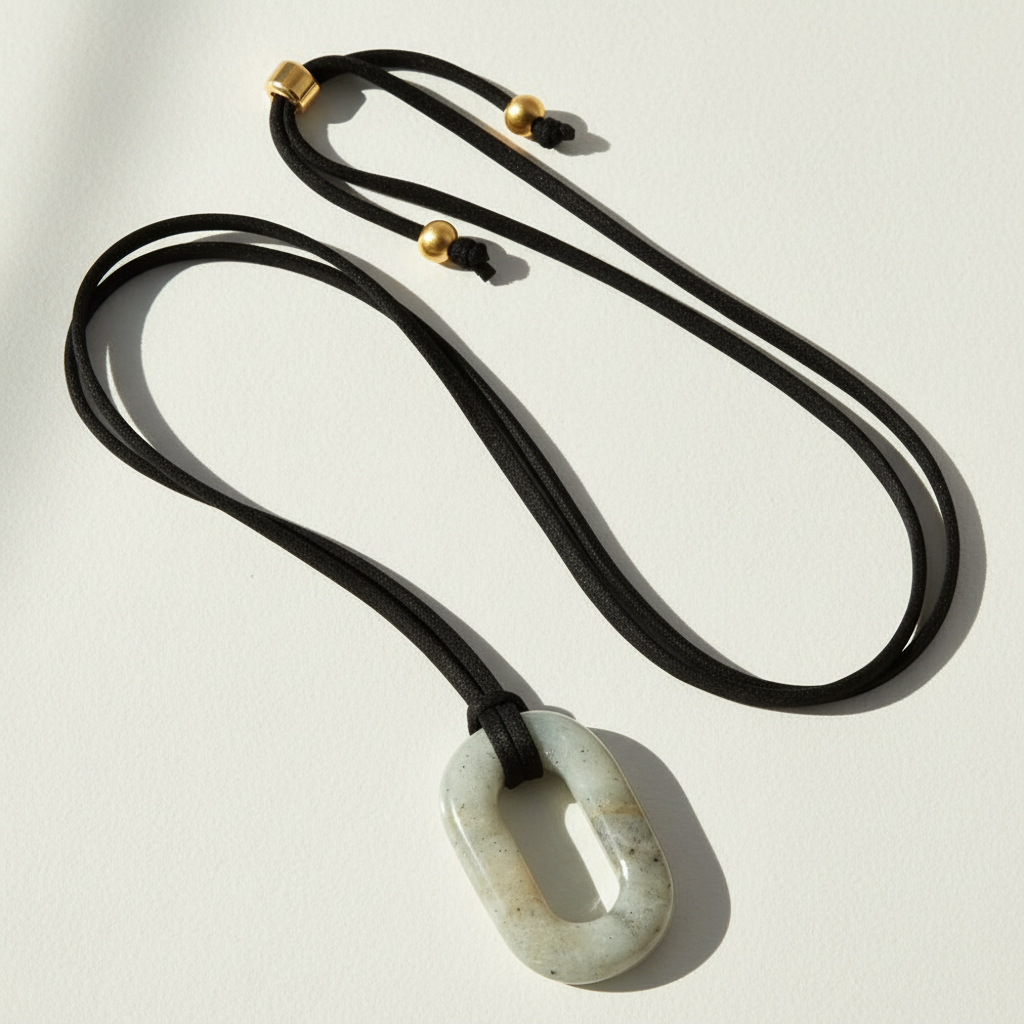 Suede Labradorite Serenity Necklace