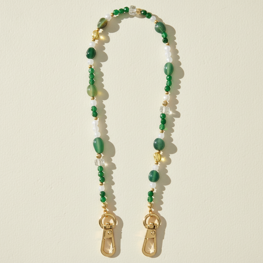 Emerald Wave Phone Chain