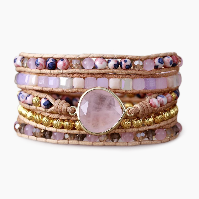 Rose Quartz Radiance Wrap Bracelet