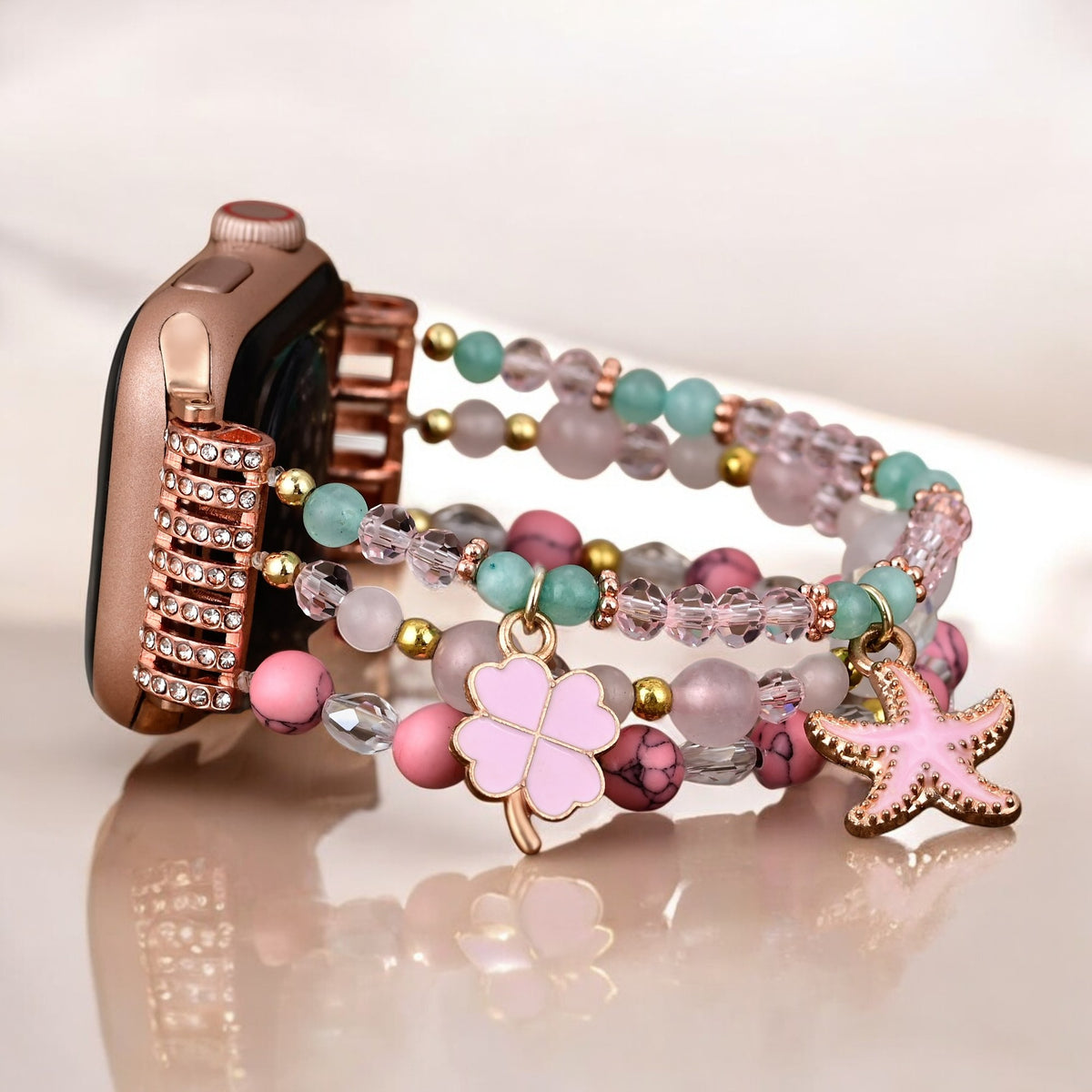 Pink Sands Stretch Apple Watch Strap