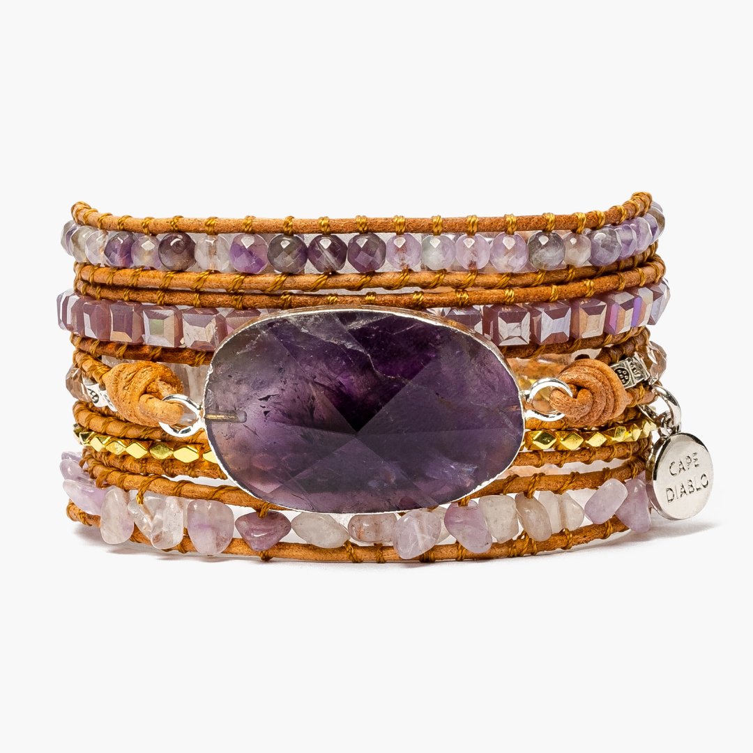 Amethyst Imperial Wrap Bracelet - Cape Diablo