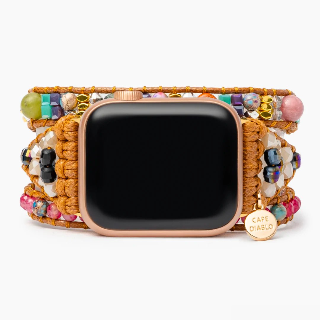 Healing Amethyst Protection Apple Watch Strap - Cape Diablo