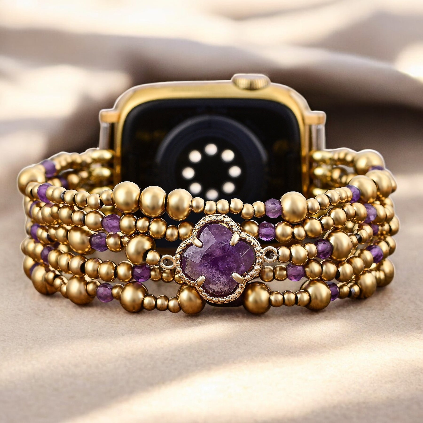 Imperial Amethyst Protection Stretch Apple Watch Strap