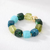 Verdant Tide Mixed Chunky Bracelet