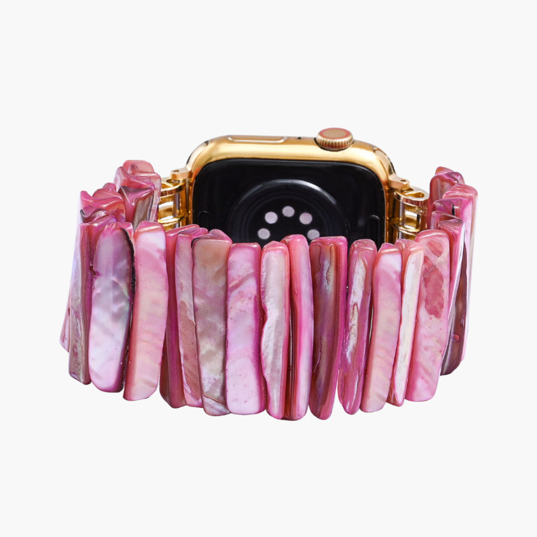 Imperial Orchid Shell Stretch Apple Watch Strap