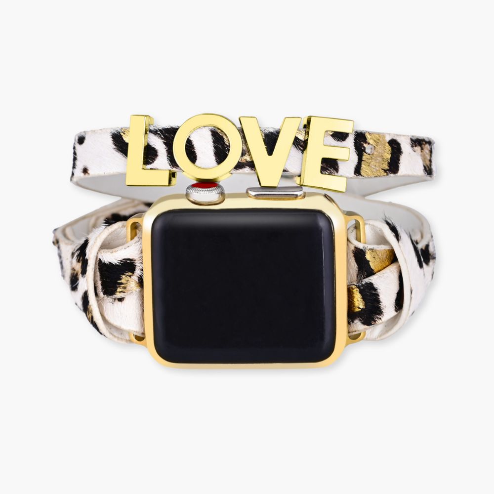 Love Safari Leather Apple Watch Strap