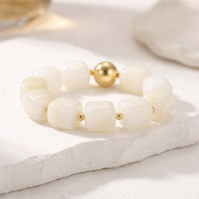 Moonlit Ivory Chunky Bracelet
