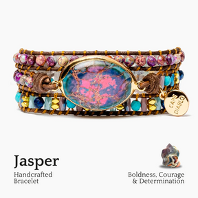 Intense Emperor Jasper Wrap Bracelet
