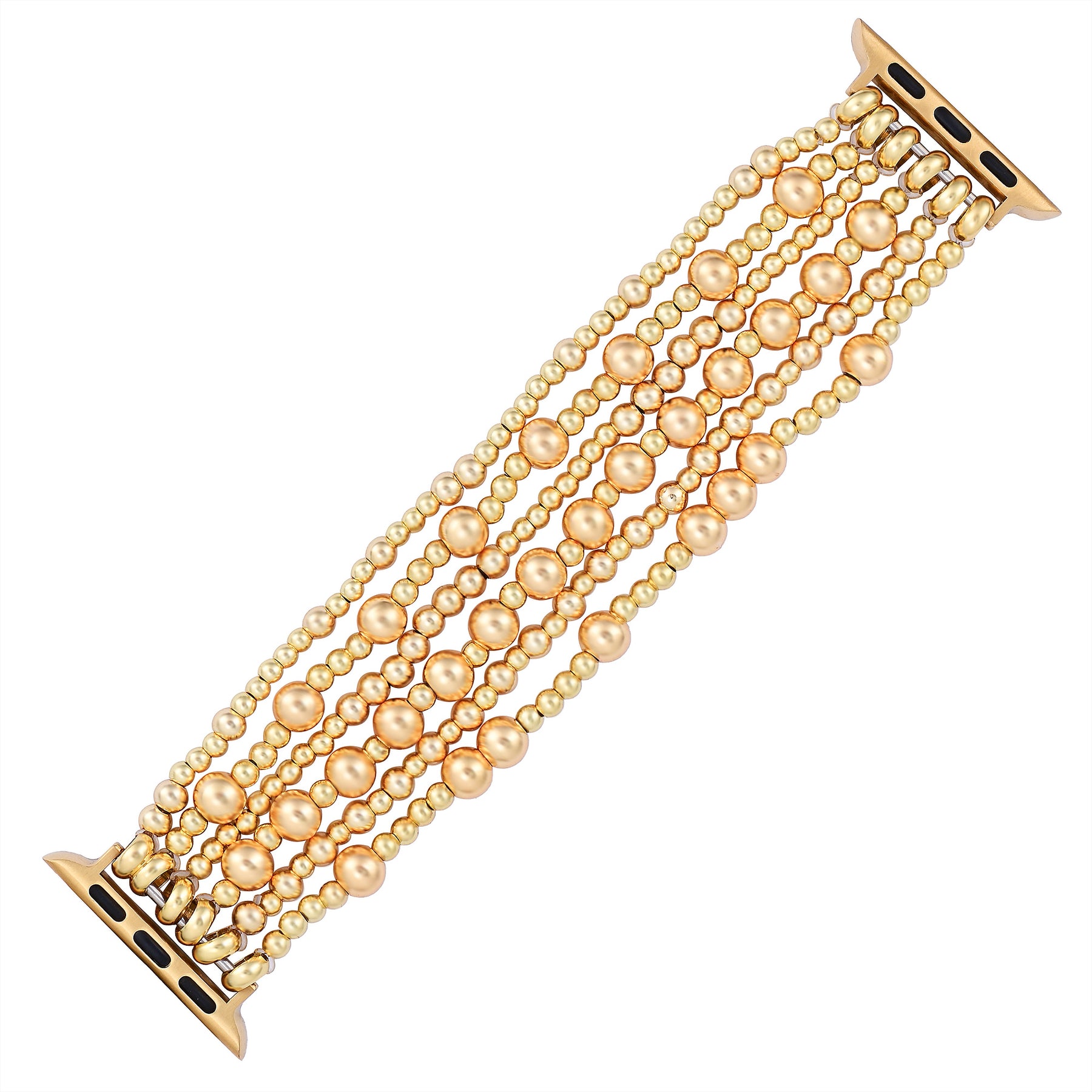 Golden Demure Stretch Apple Watch Strap