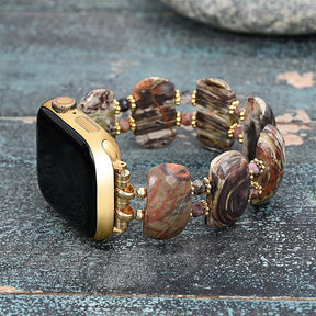 Desert Horizon Jasper Stretch Apple Watch Strap