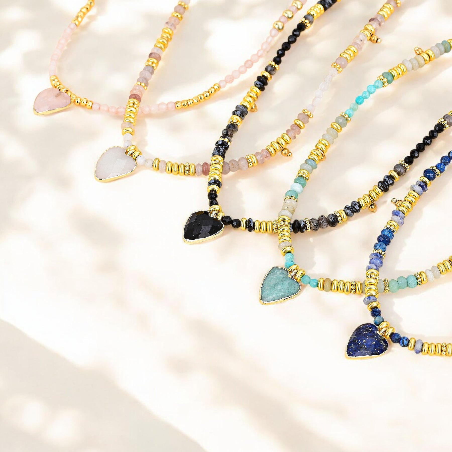 Amazonite Love Charm Necklace