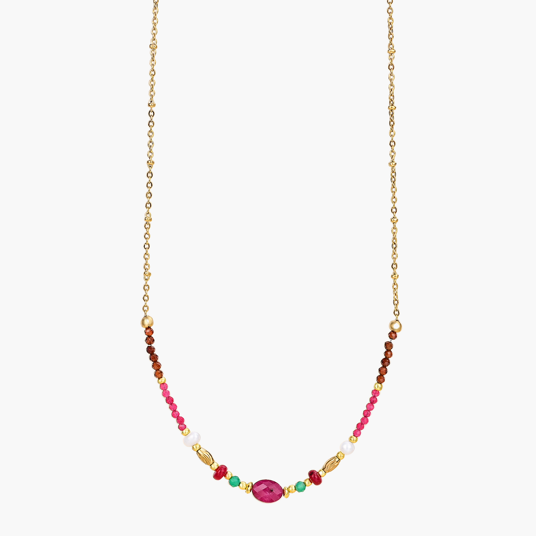 Ruby Jade Harmony Necklace