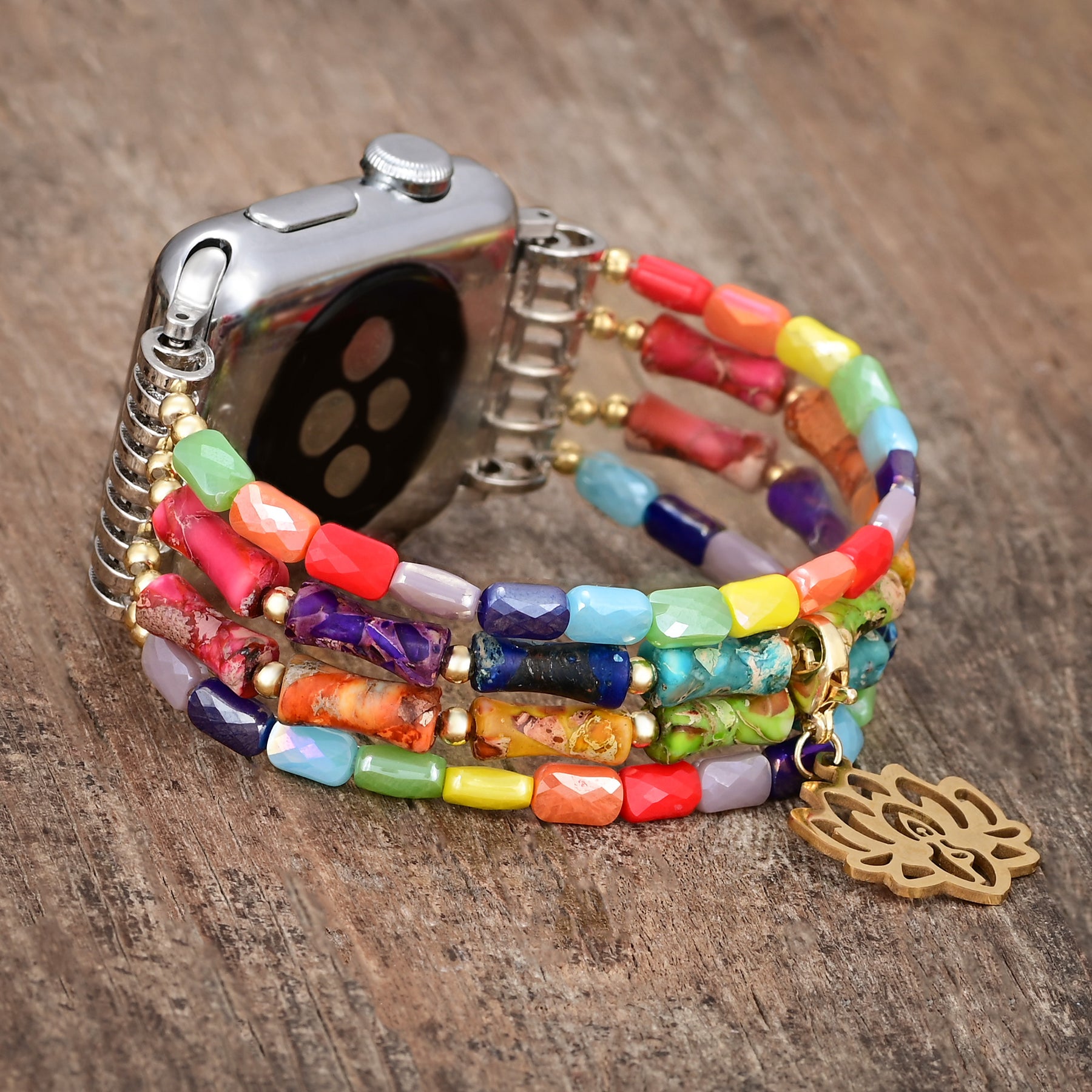 Lotus Chakra Stretch Apple Watch Strap