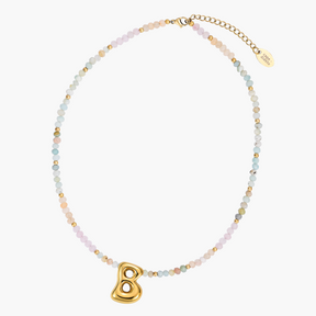 Pastel Bubble Initial Necklace