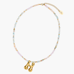 Pastel Bubble Initial Necklace