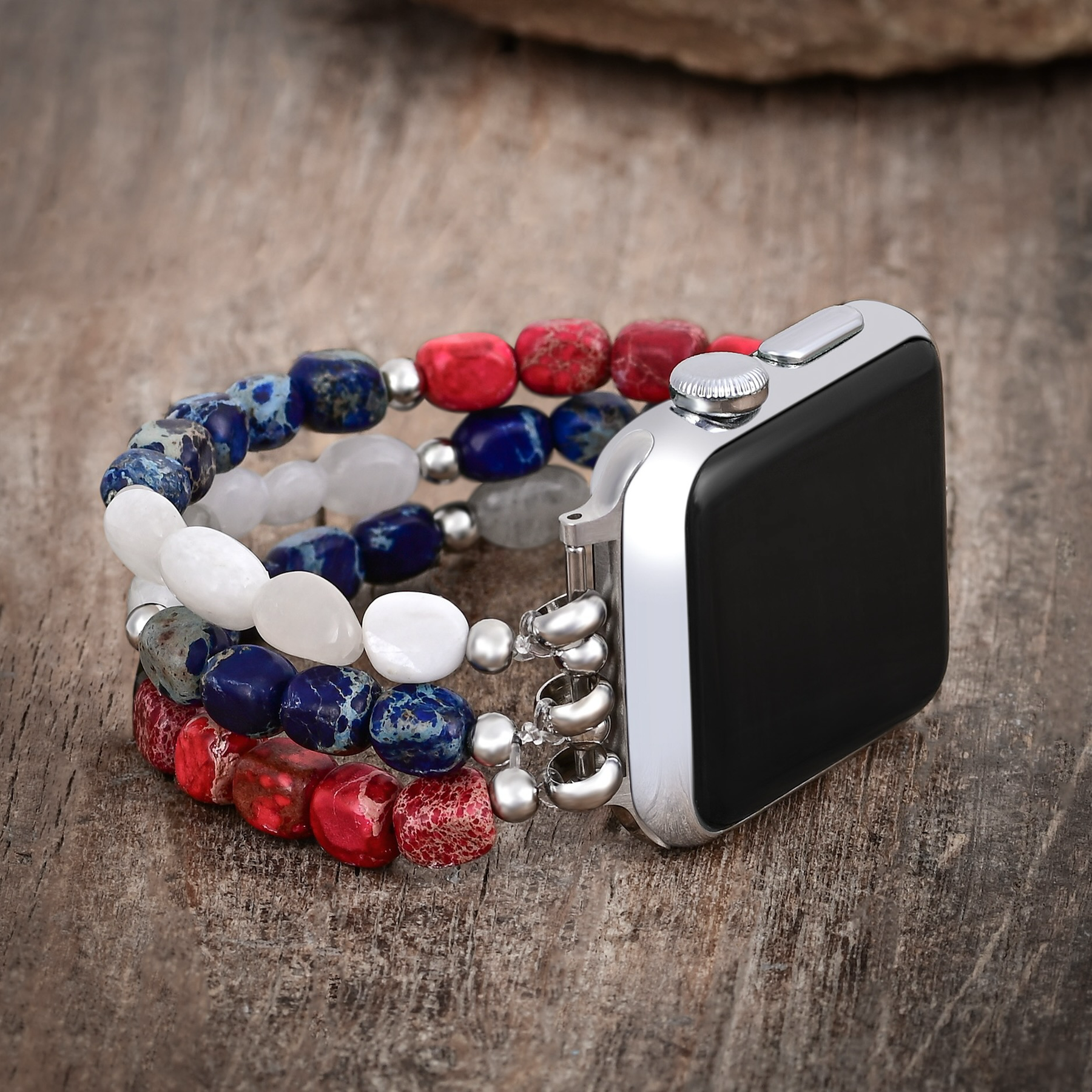 Independence Flame Stretch Apple Watch Strap