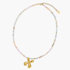 Pastel Bubble Initial Necklace