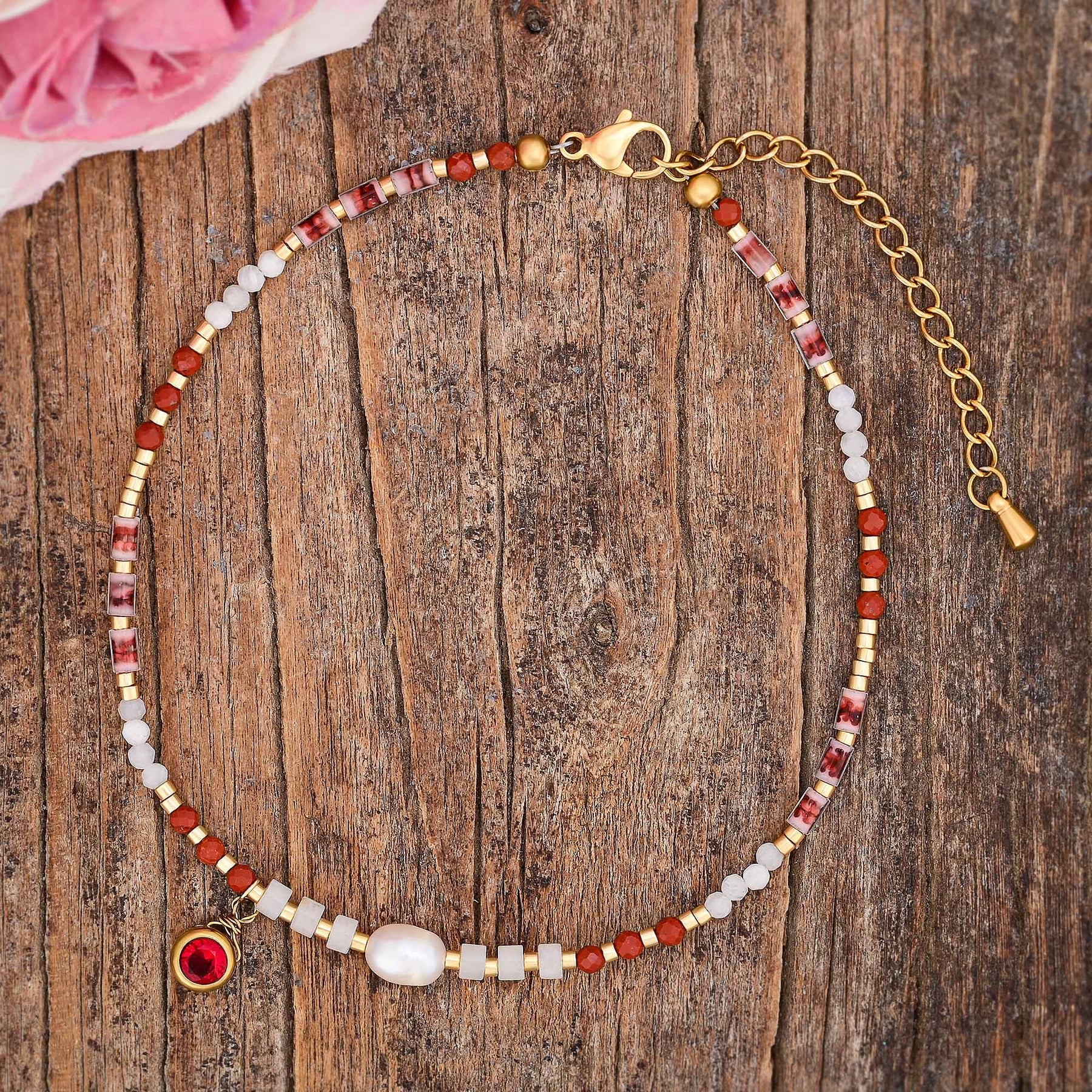 Scarlet Harmony Anklet