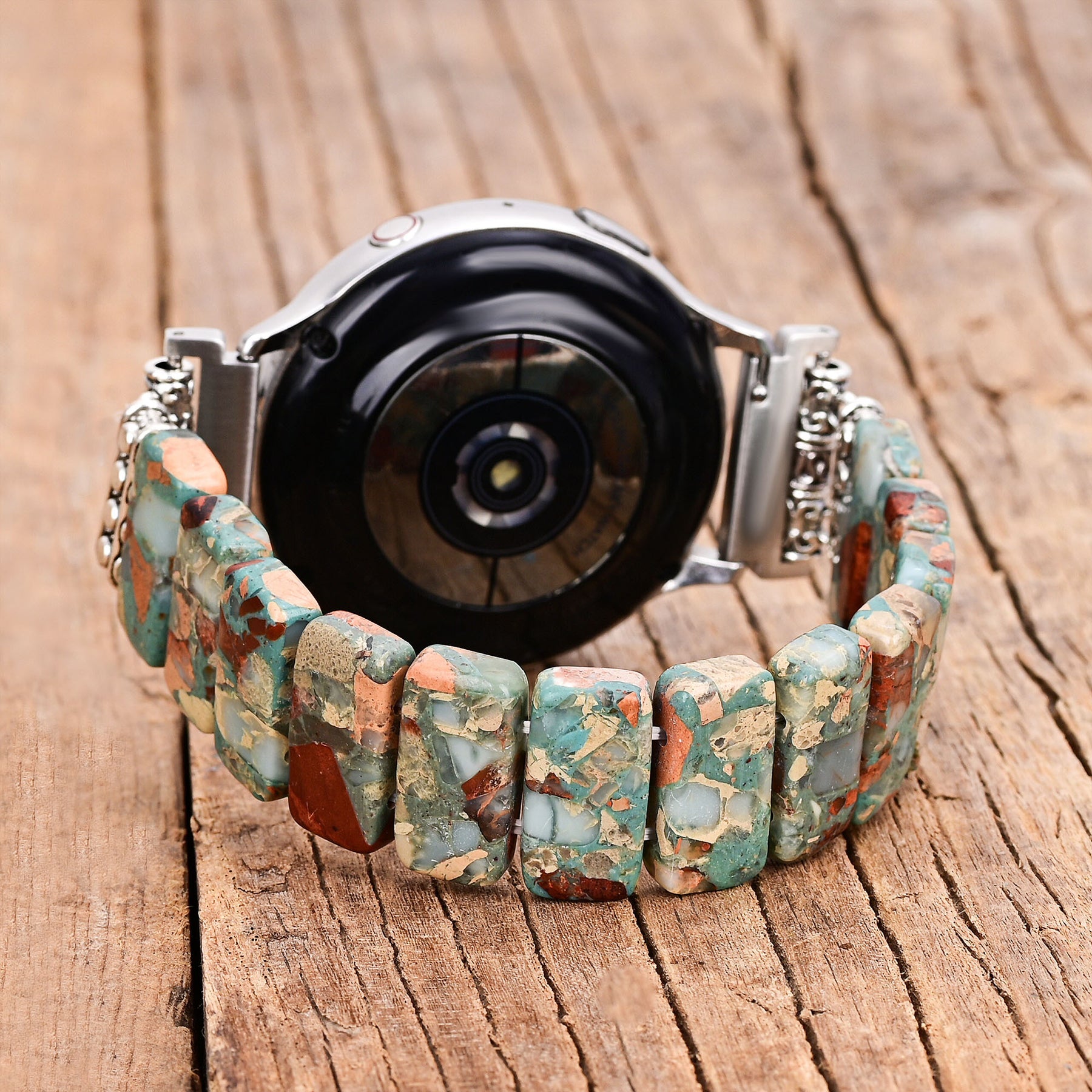 Earth Tibetan Jasper Samsung Galaxy Stretch Watch Strap