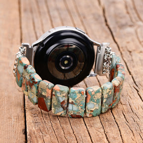 Earth Tibetan Jasper Samsung Galaxy Stretch Watch Strap