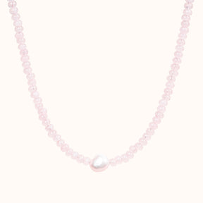 Rose Glow Pearl Necklace