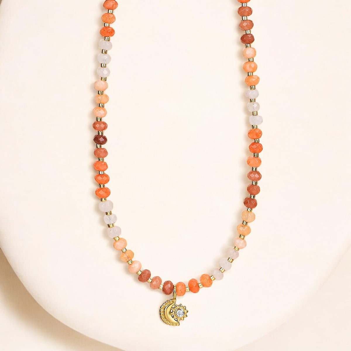 Sunset Glow Jade Necklace