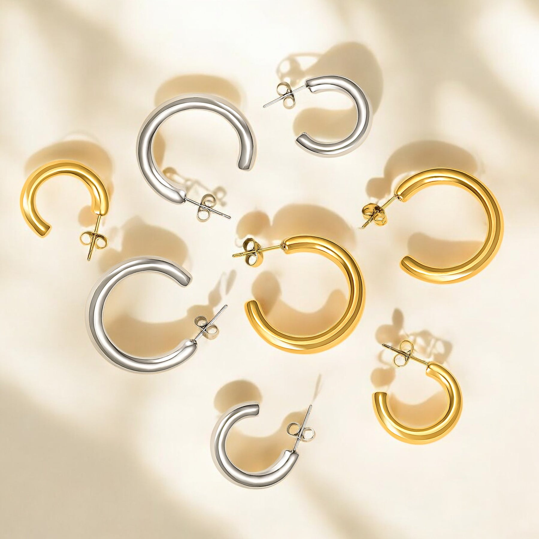Chic Luxe Hoop Earrings