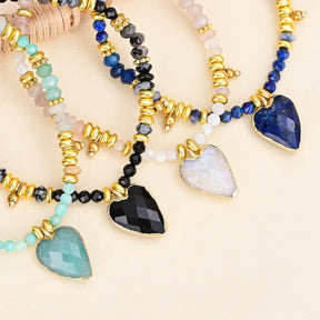 Lapis Love Charm Bracelet