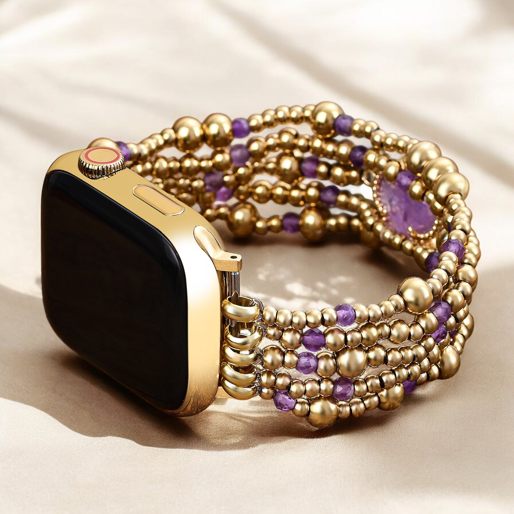 Imperial Amethyst Protection Stretch Apple Watch Strap