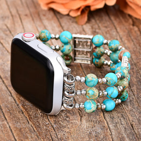 Artisanal Turquoise Spirit Stretch Apple Watch Strap