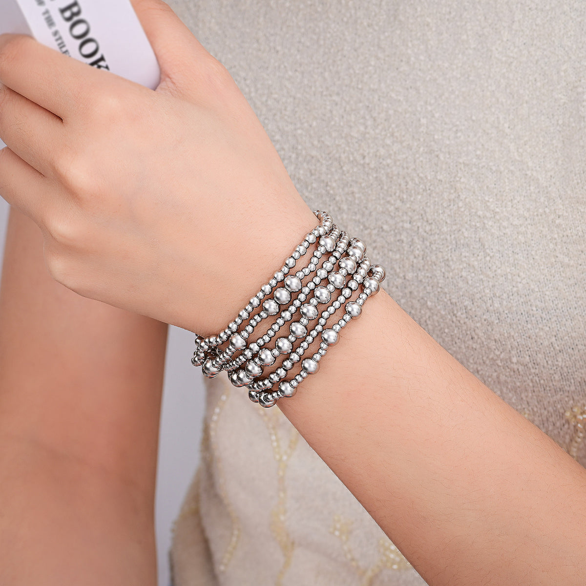 Platinum Demure Bracelet Set