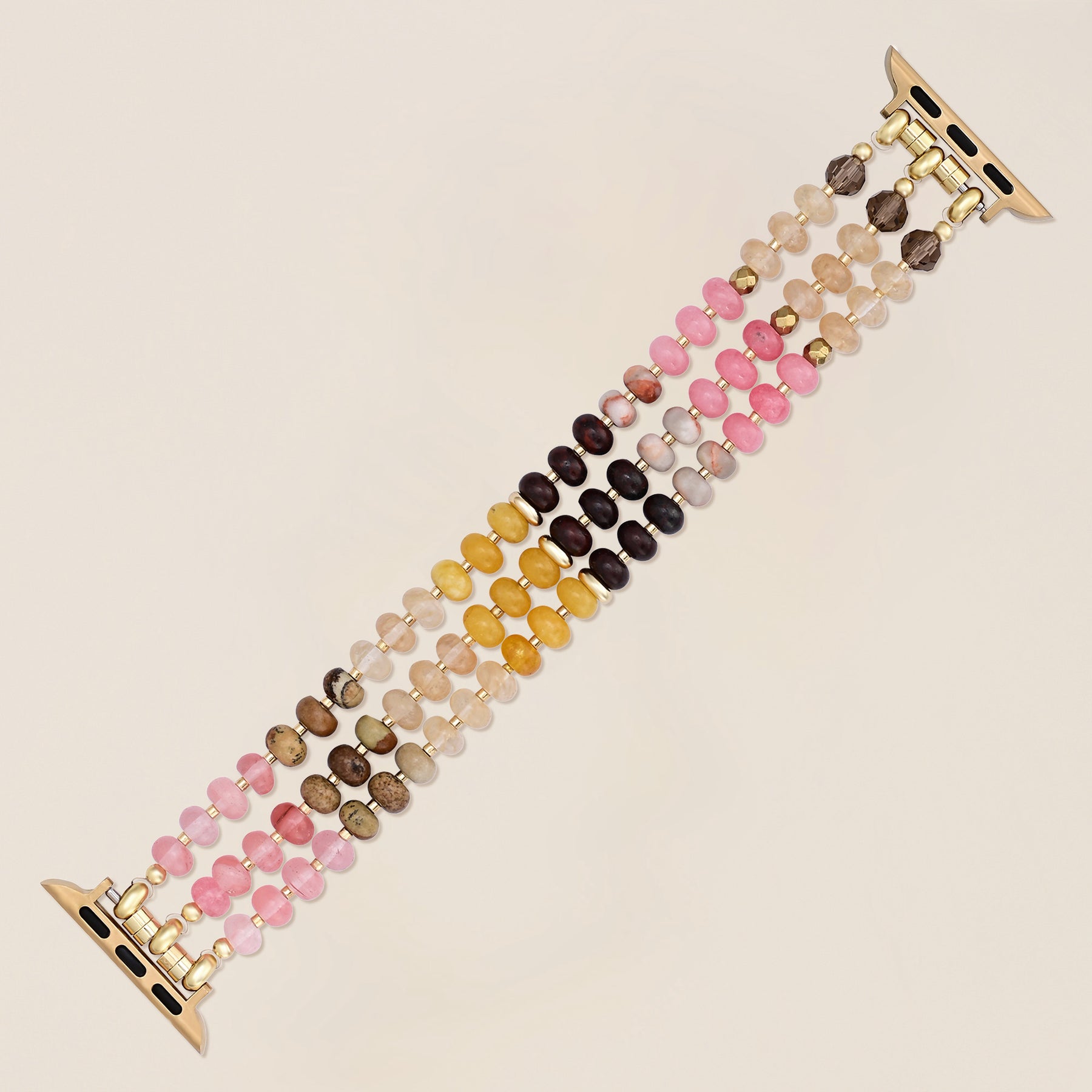 Amber Bloom Stone Stretch Apple Watch Strap