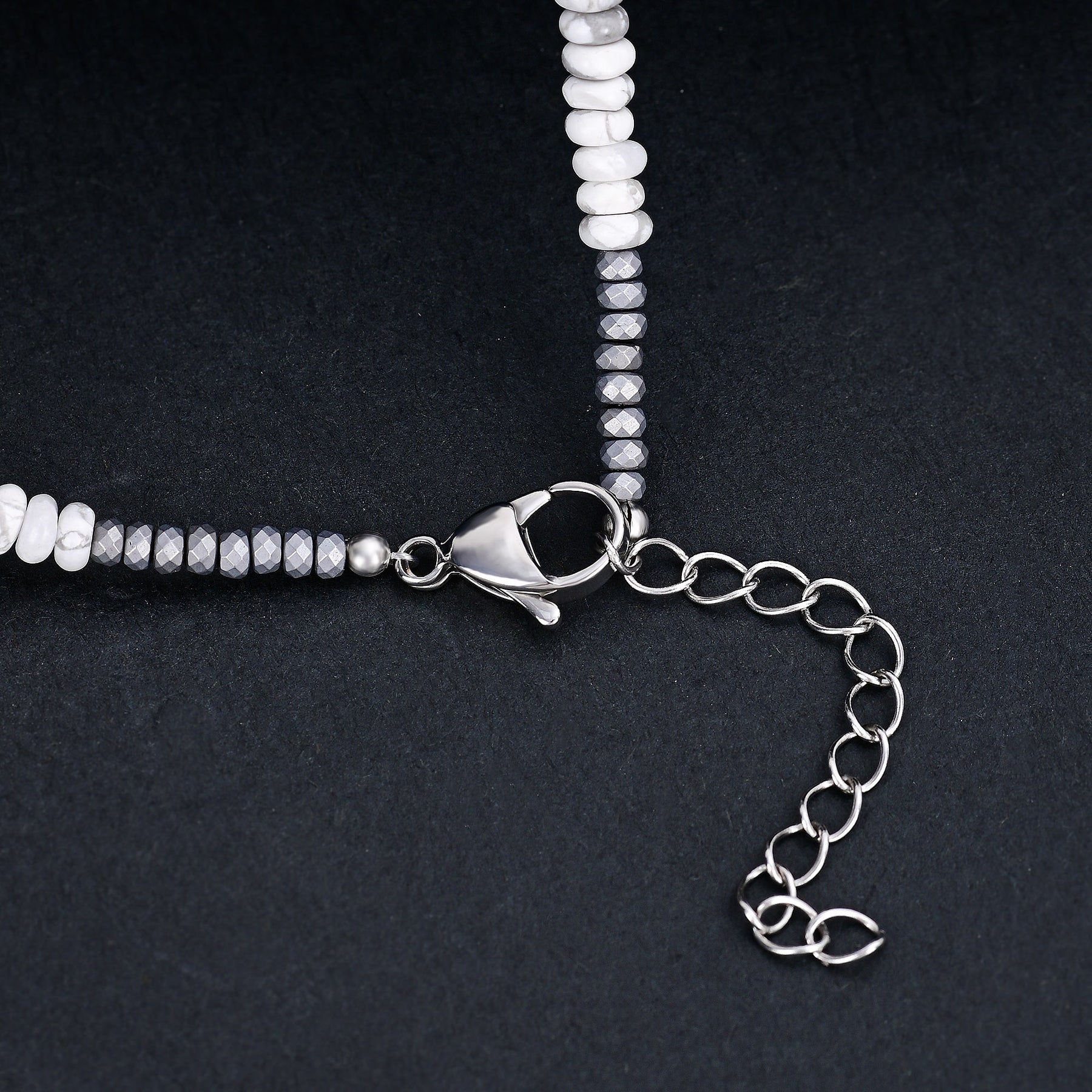 Men's Hematite Ocean Necklace