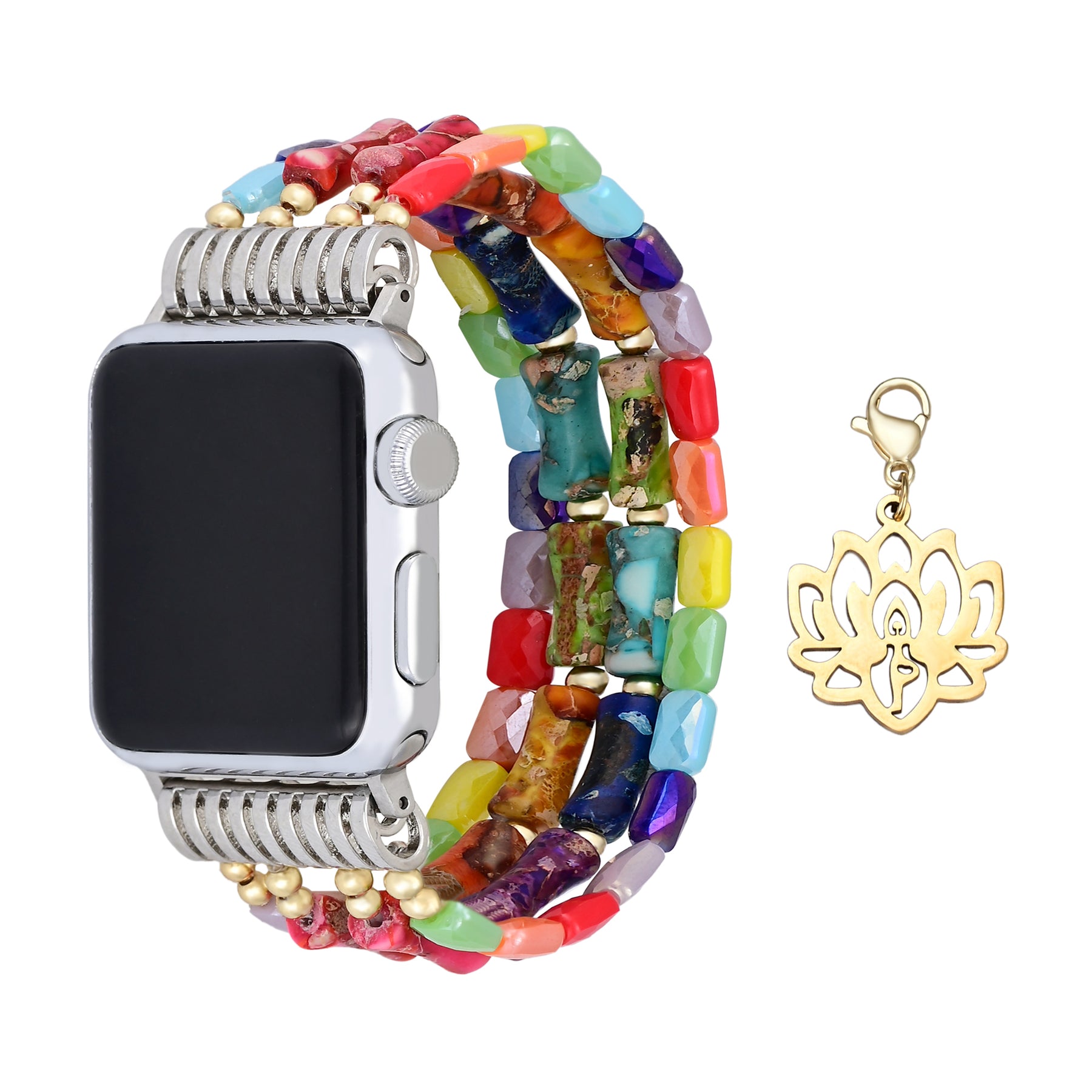 Lotus Chakra Stretch Apple Watch Strap