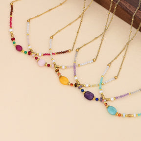 Ruby Jade Harmony Necklace