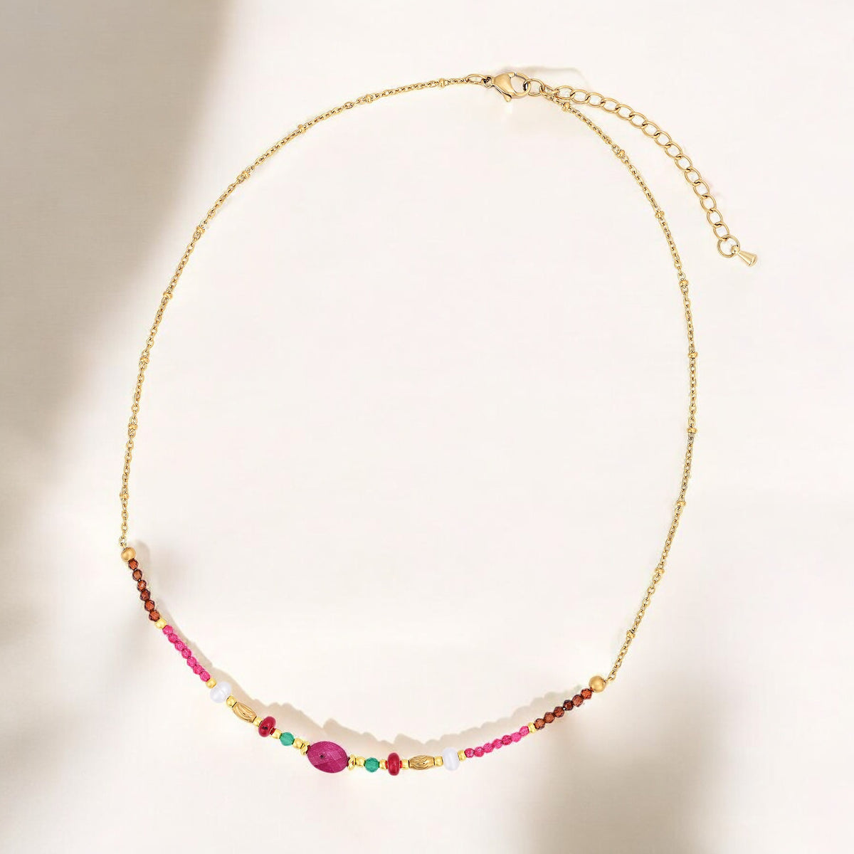 Ruby Jade Harmony Necklace
