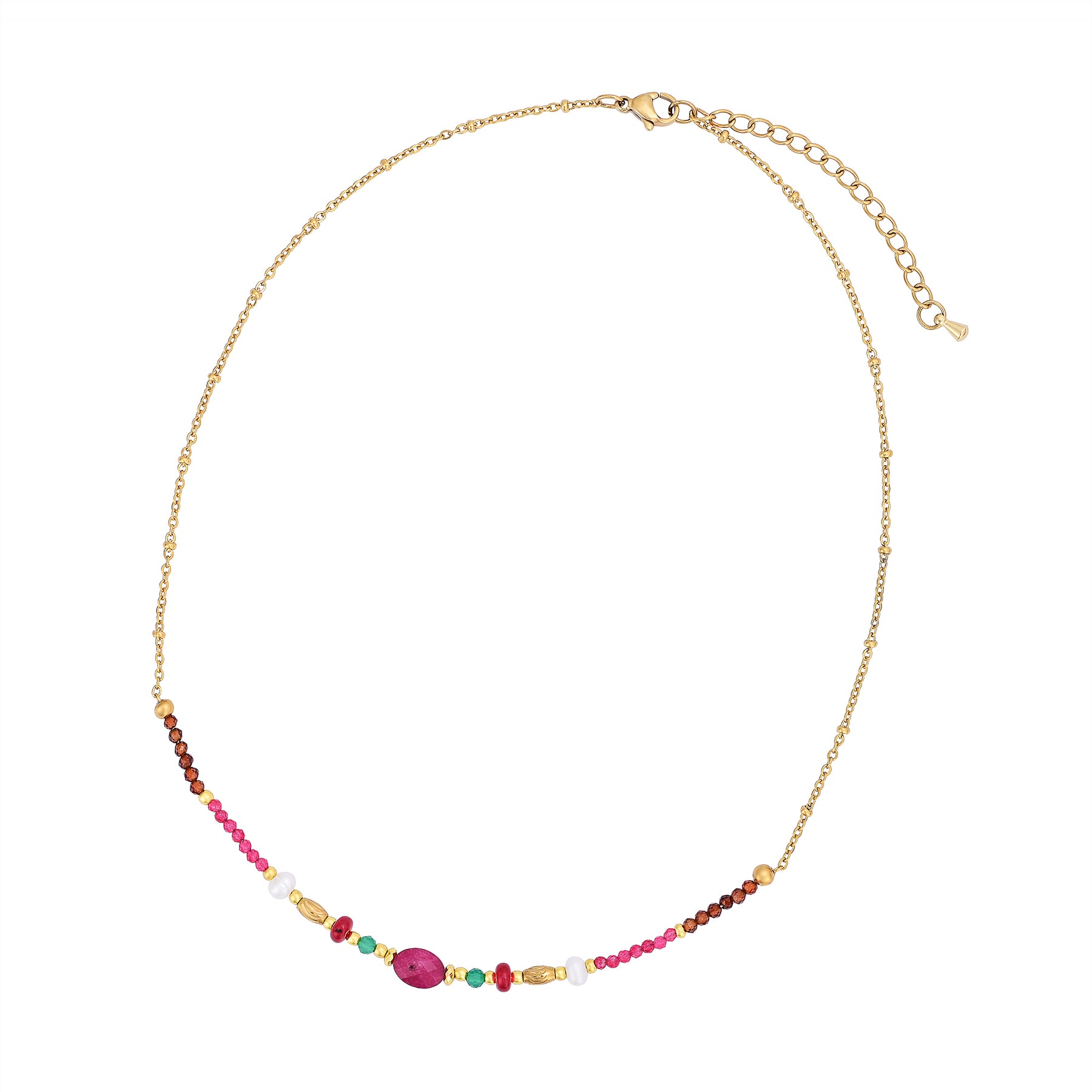 Ruby Jade Harmony Necklace
