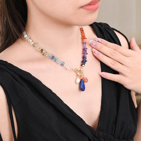 Celestial Lapis Gemstone Necklace