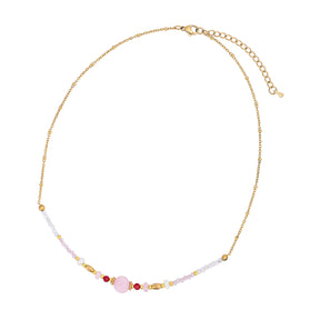 Moonlit Rose Quartz Necklace